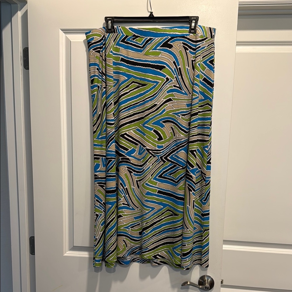 Kasper 2X A-line Maxi Skirt